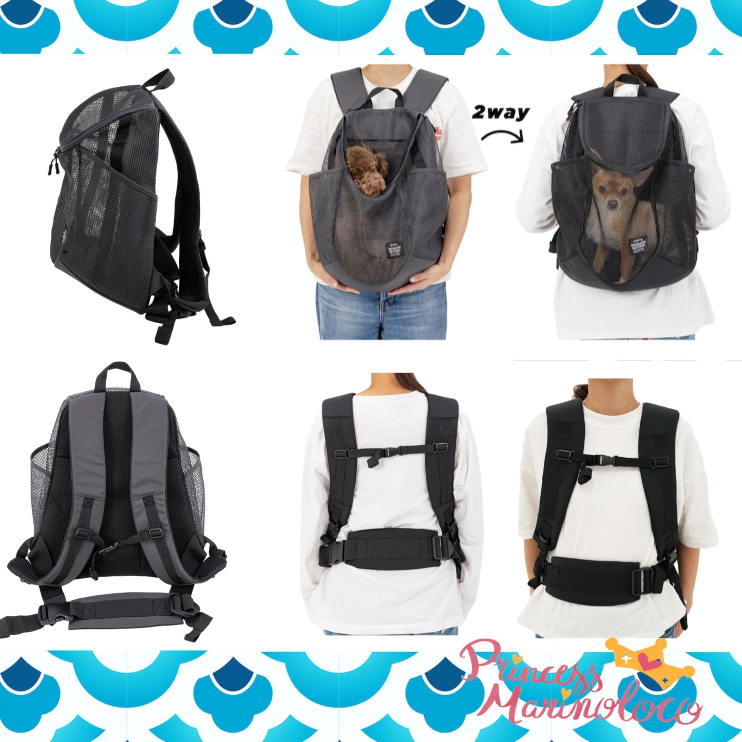 Mesh ice Backpack