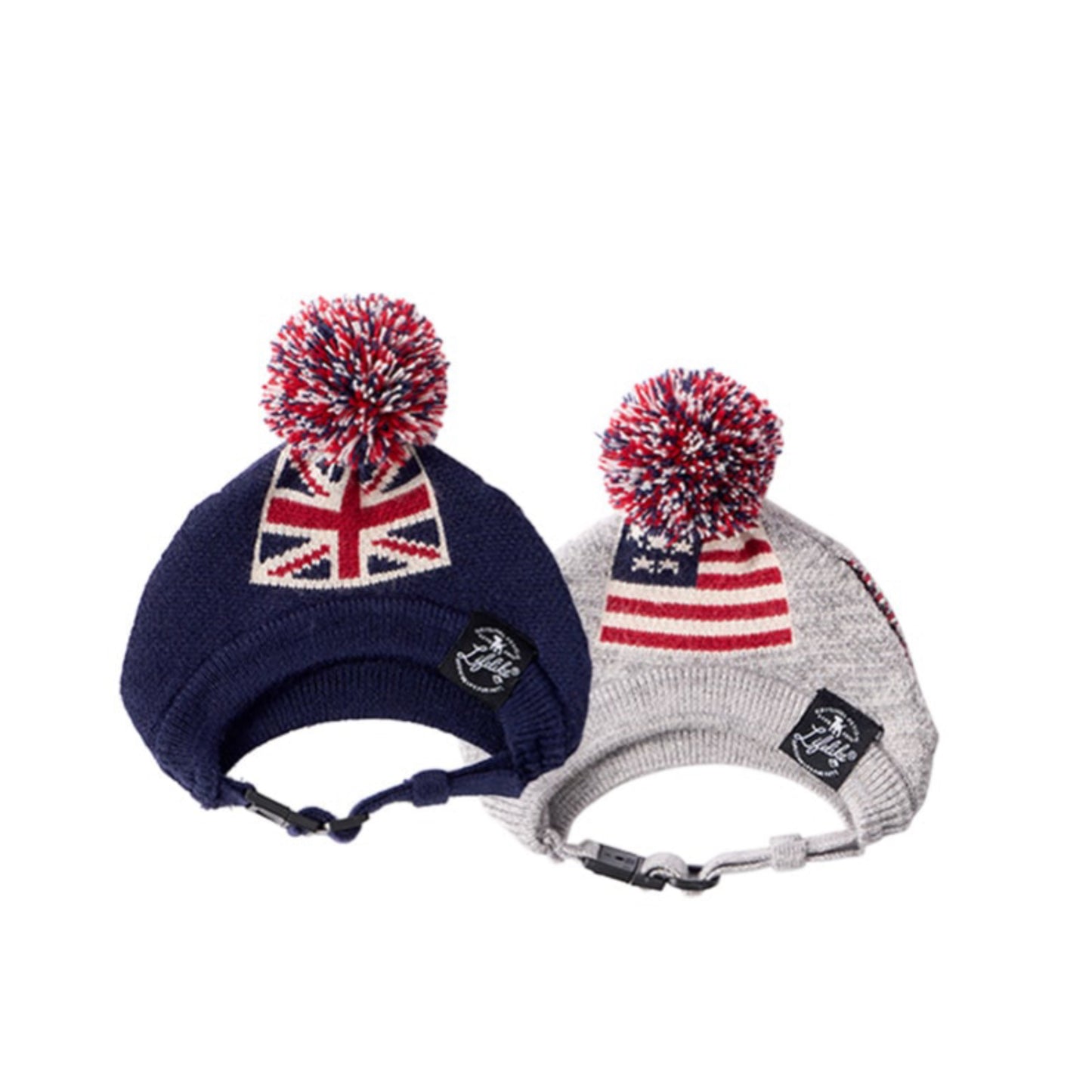 Flag Pom-pom Beanie