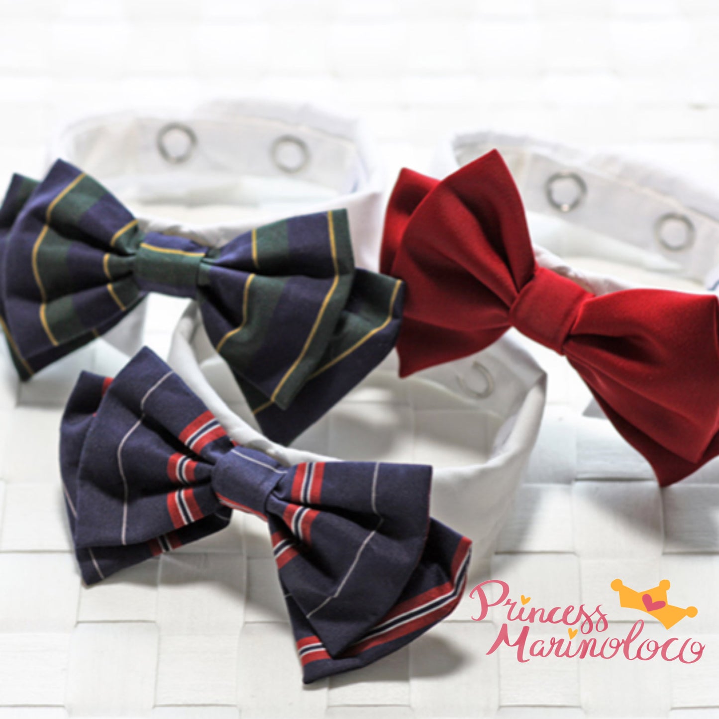 School Girl Ribbon Tie and White Collar