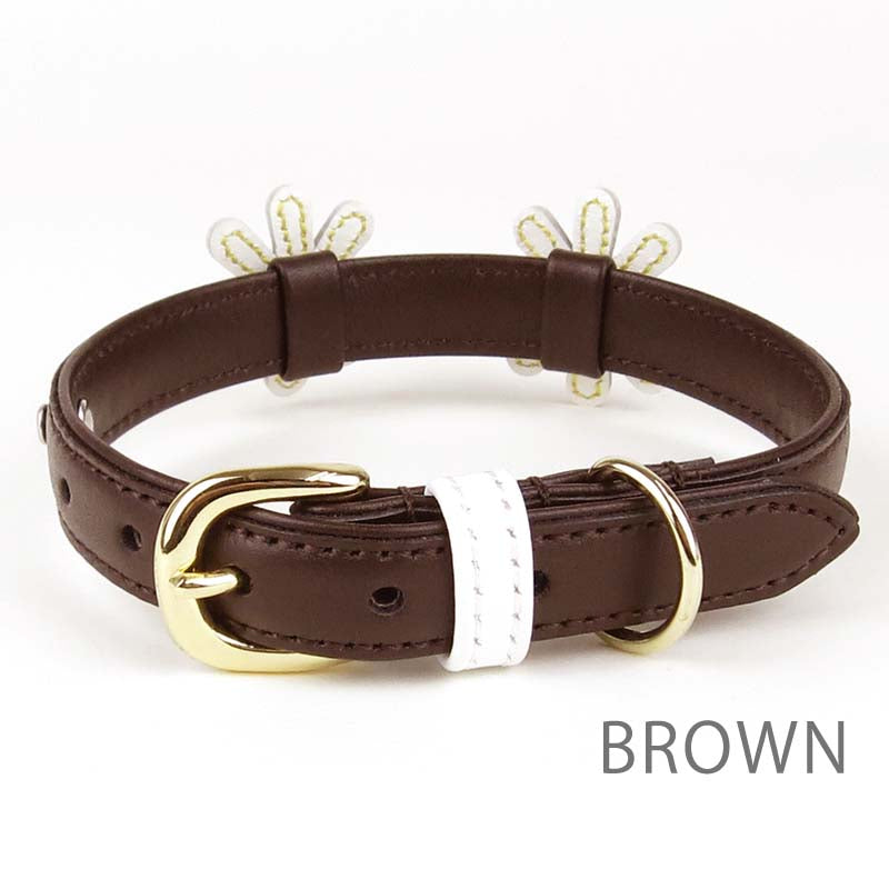 Daisy Leather Collar