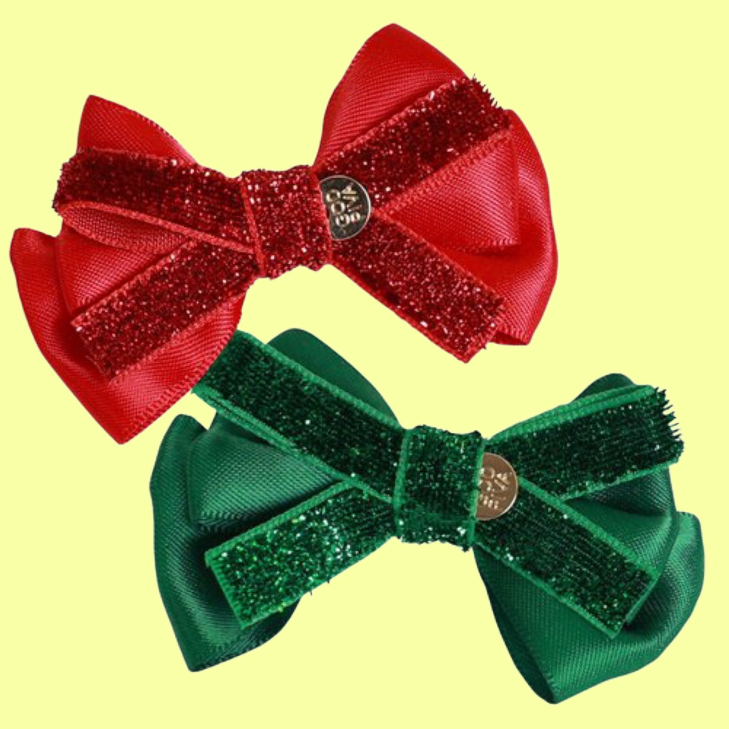 Fancy Shiny Hair Bow Clips