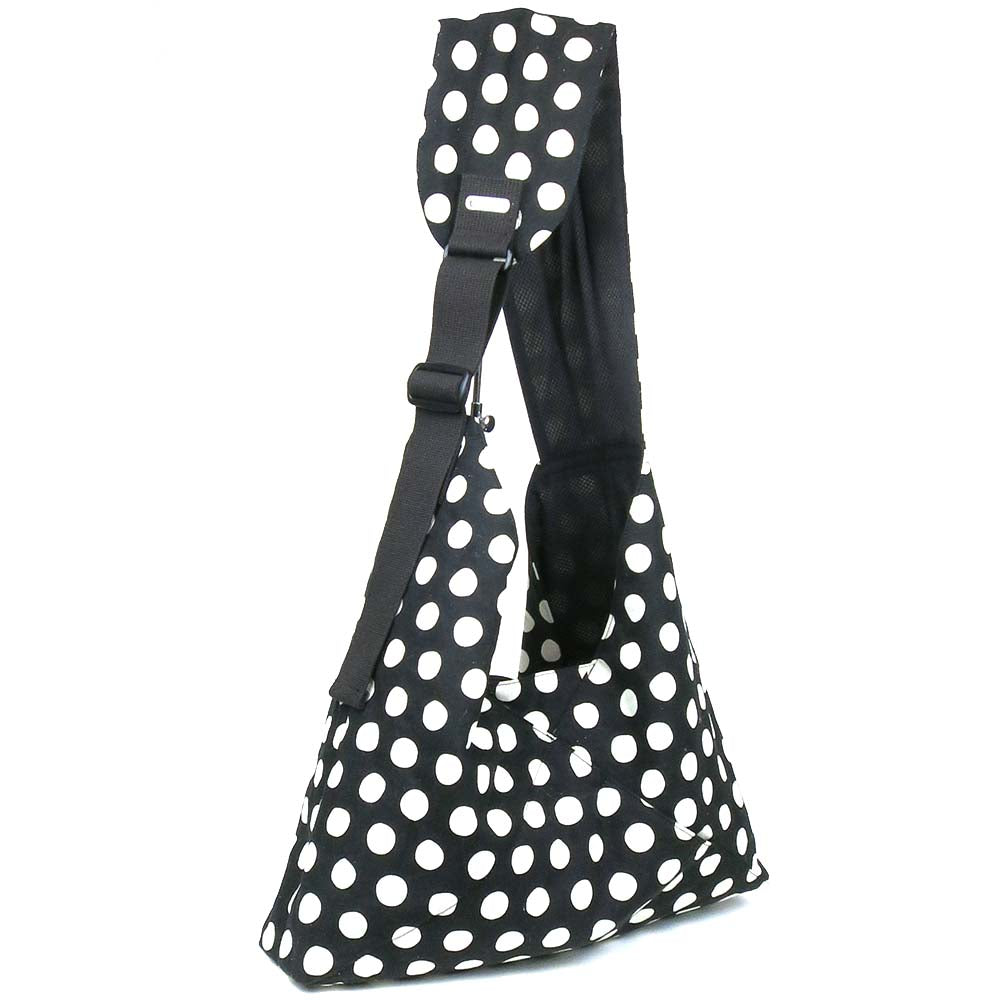 Polka Dots Cotton Canvas Easy Sling Dog Carrier