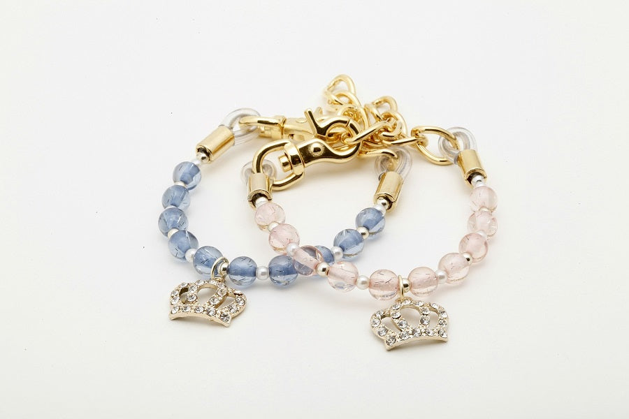 Elegant Crown Charm Collar & Leash