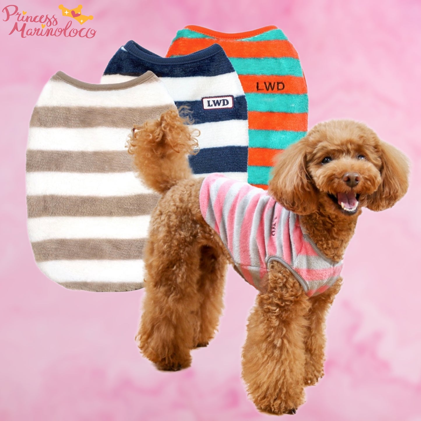 Fun Stripe Fleece Vest