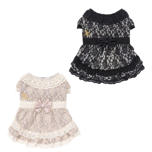 Luxury Frilly Cotton Lace Dress