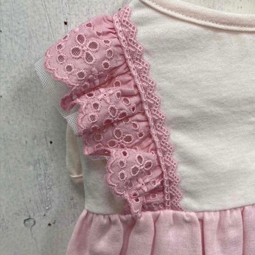 Pink Frilled Lace Dress