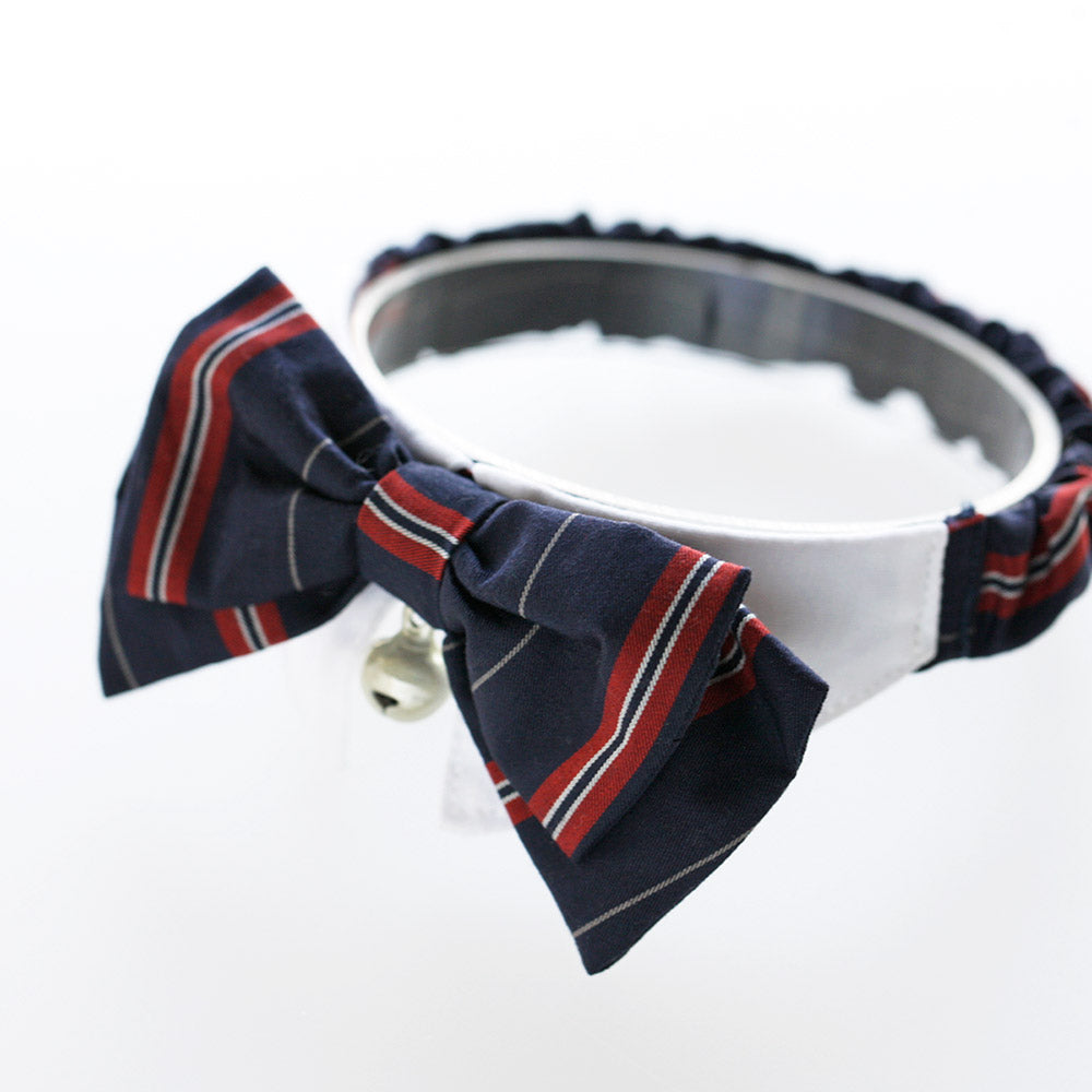 School Girl’s Style Ribbon Bow Tie Scrunchie For Cat