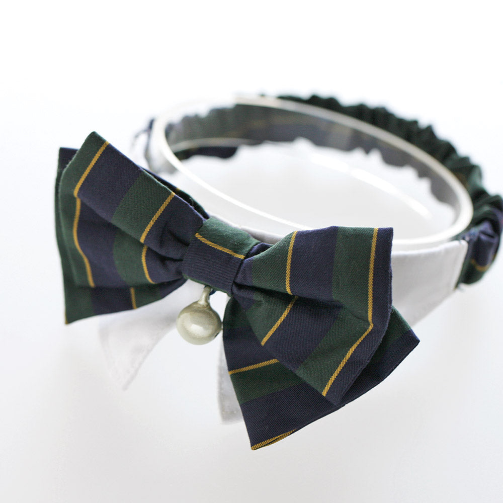 School Girl’s Style Ribbon Bow Tie Scrunchie For Cat